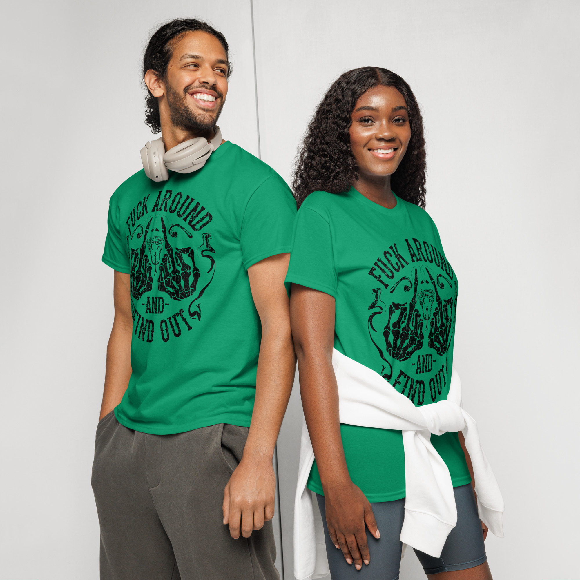 Snarky Skull Fuck Around Find Out T-Shirt - Image 5