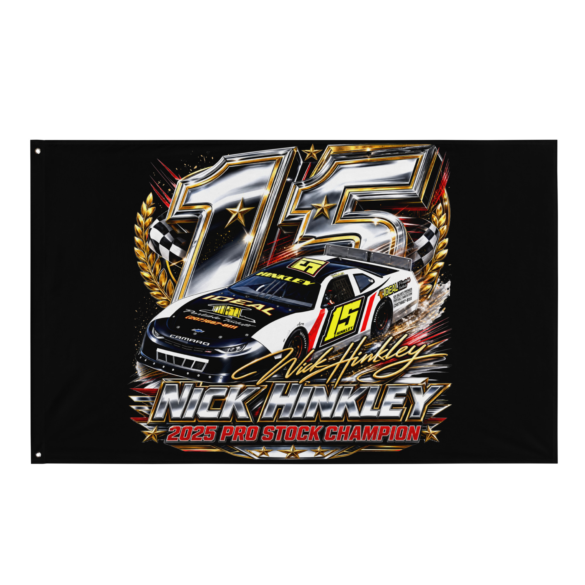 Hinkley Racing 2025 Pro Stock Champion Flag