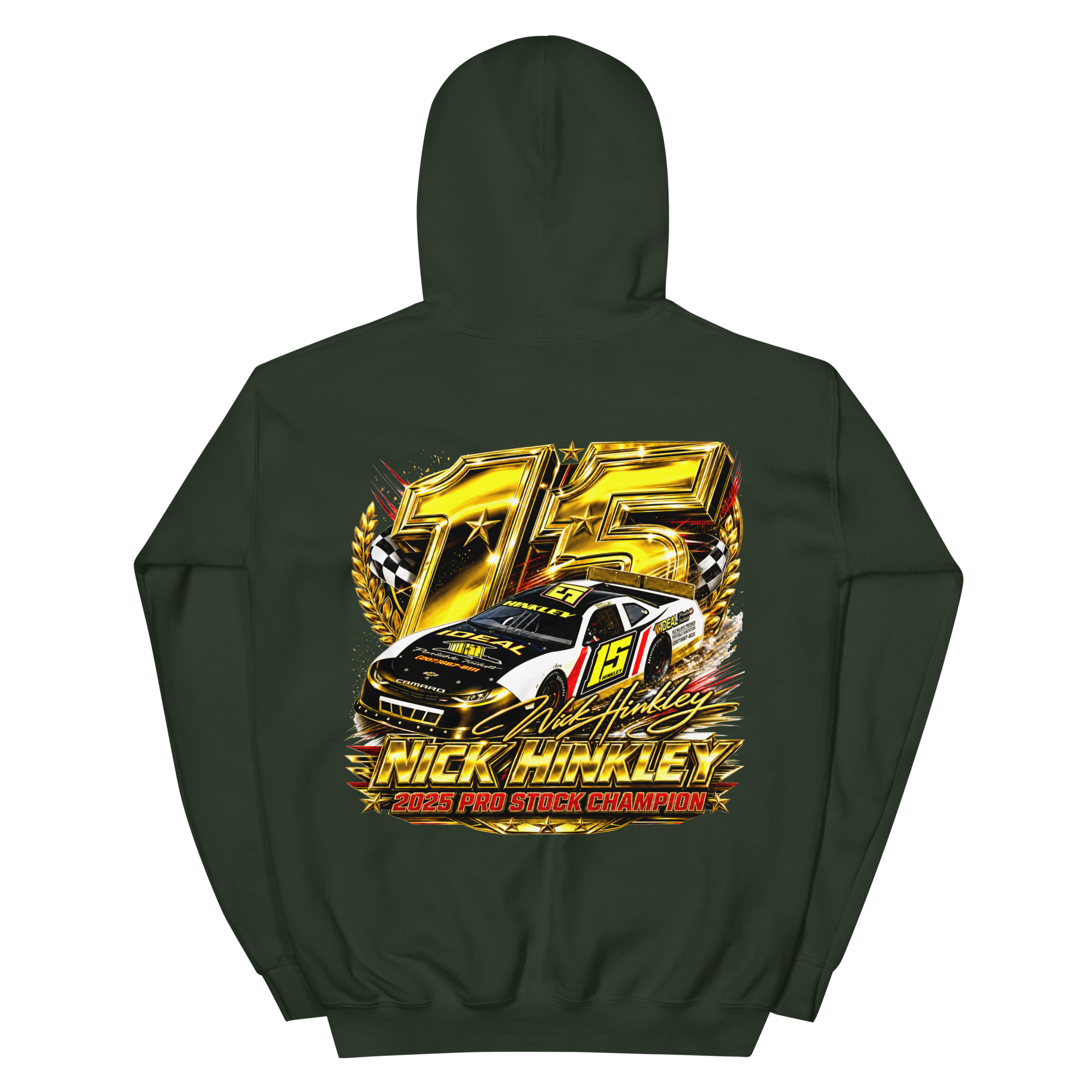 Hinkley Racing 2025 Pro Stock Champion Unisex Hoodie - Image 7