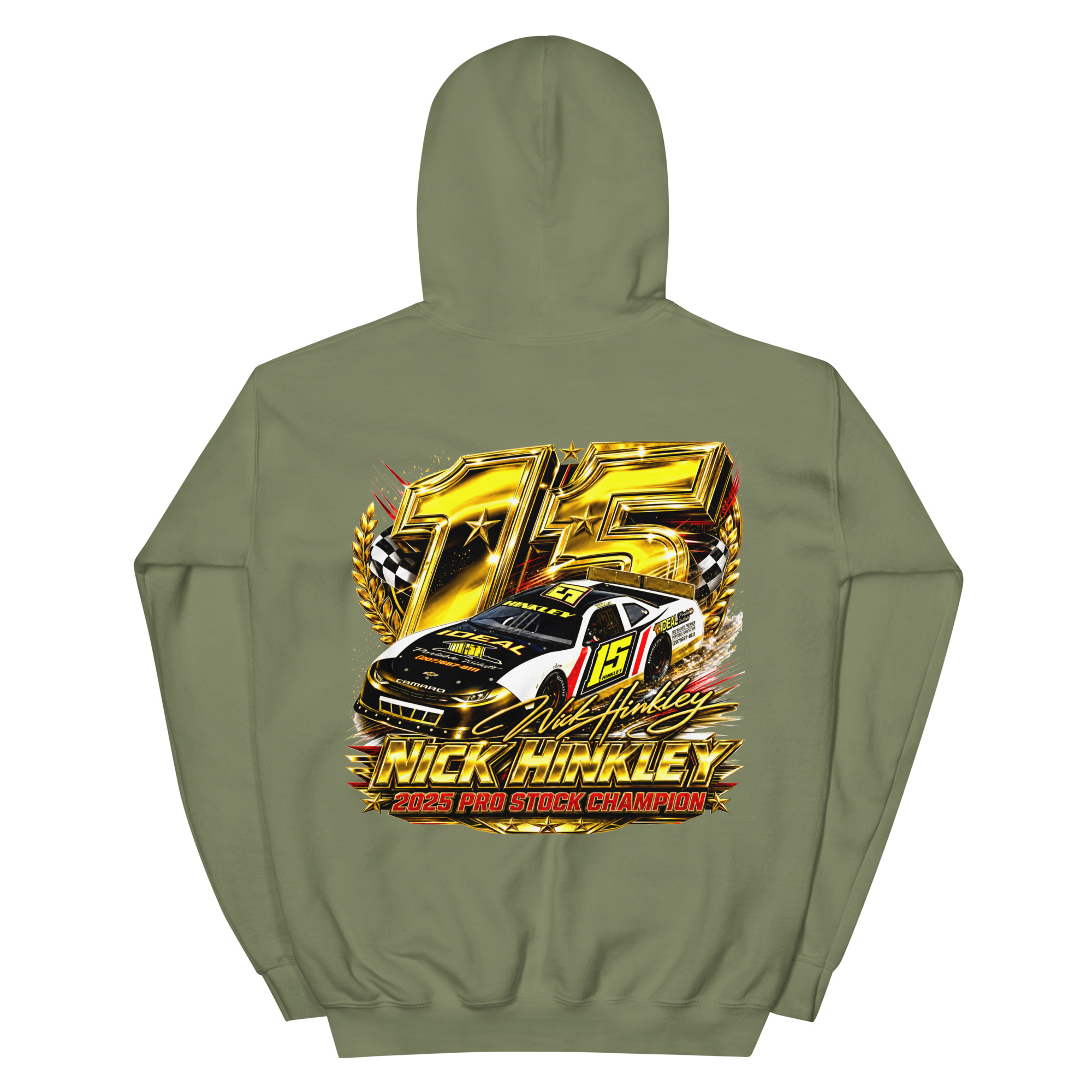 Hinkley Racing 2025 Pro Stock Champion Unisex Hoodie - Image 9