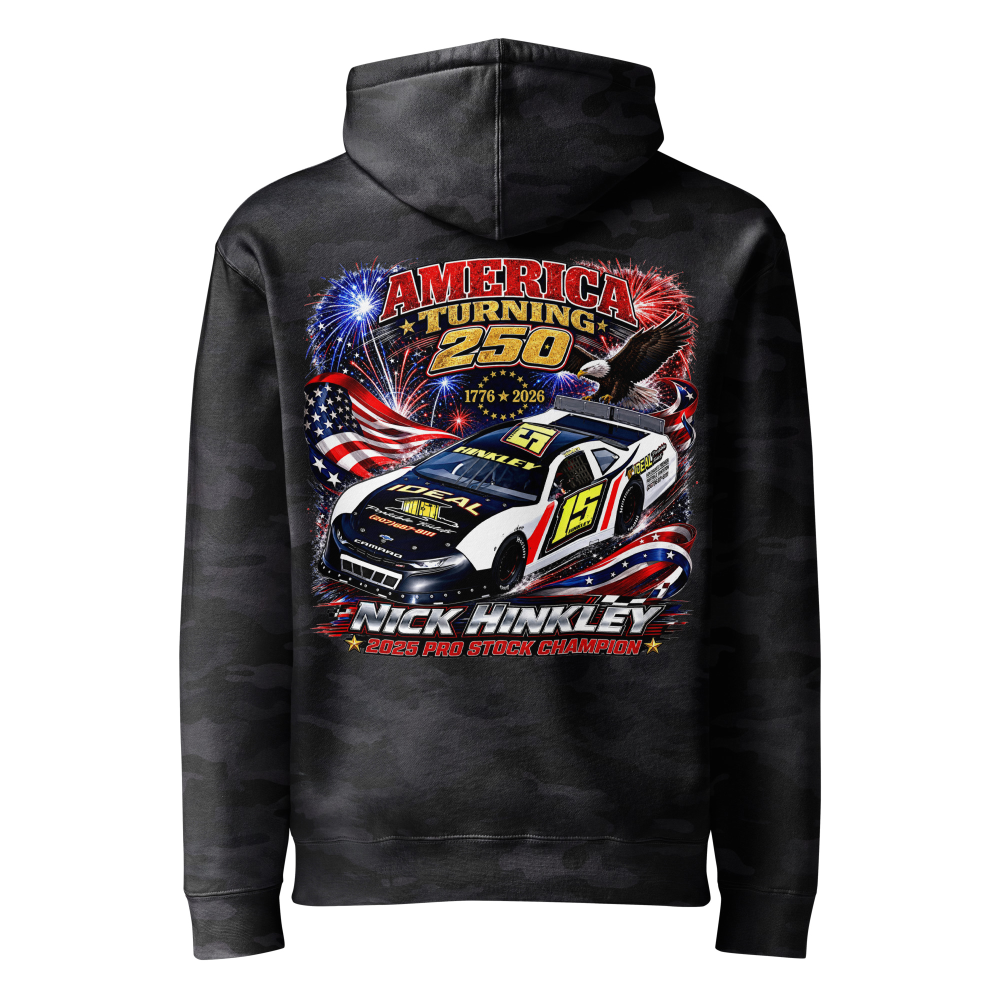 America Turning 250 Hinkley Racing Limited Edition Independent Trading Co. Hoodie - Image 10