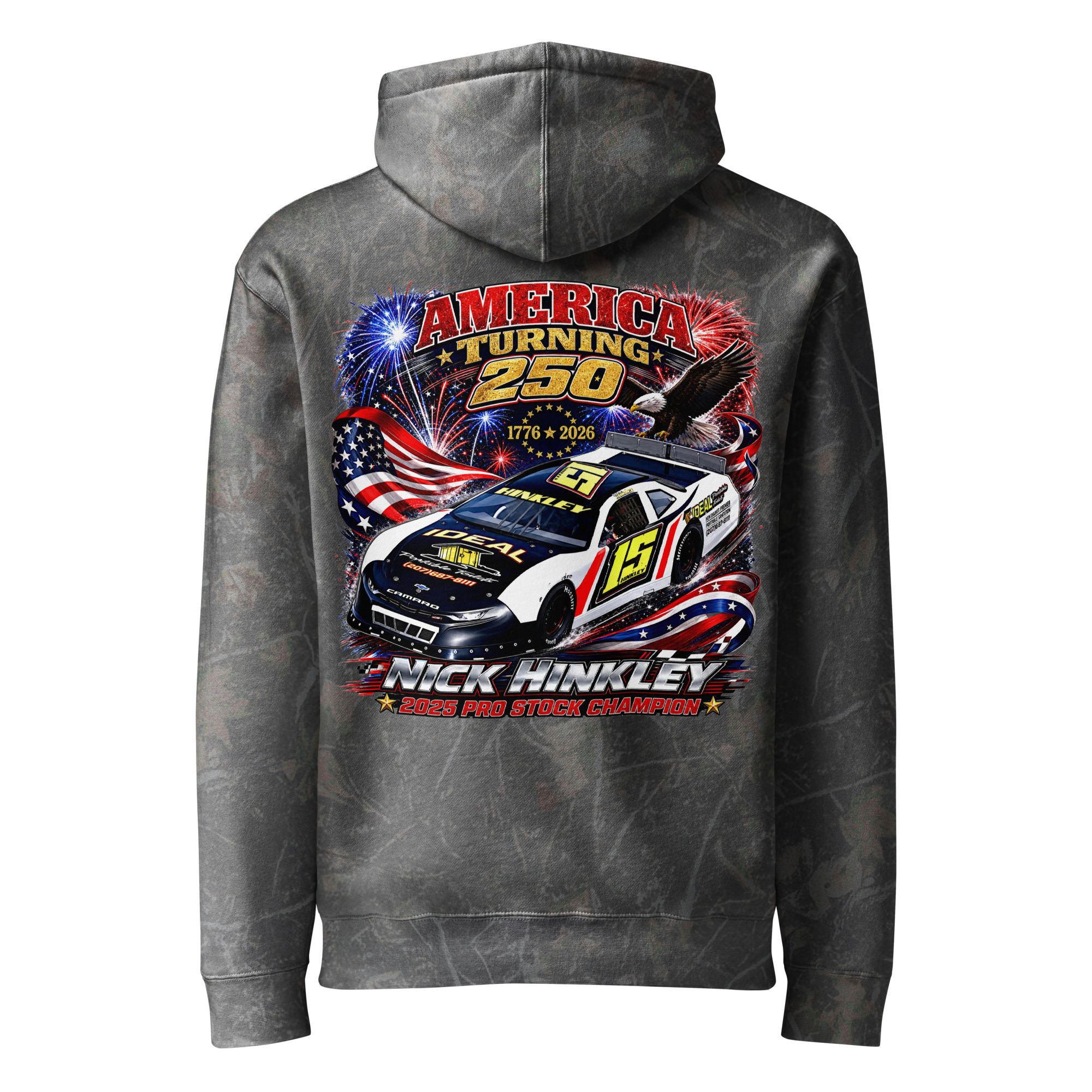 America Turning 250 Hinkley Racing Limited Edition Independent Trading Co. Hoodie - Image 6