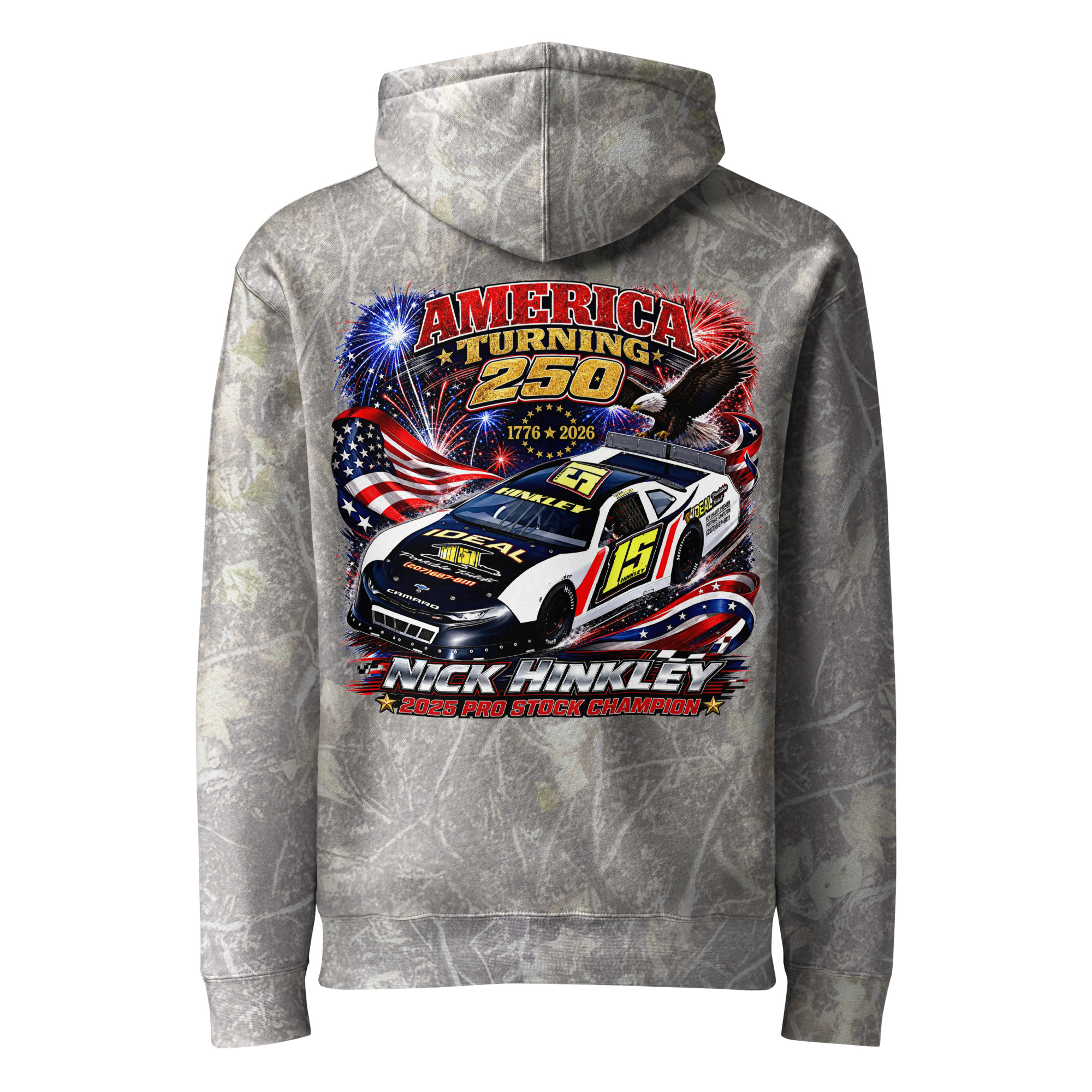 America Turning 250 Hinkley Racing Limited Edition Independent Trading Co. Hoodie - Image 9