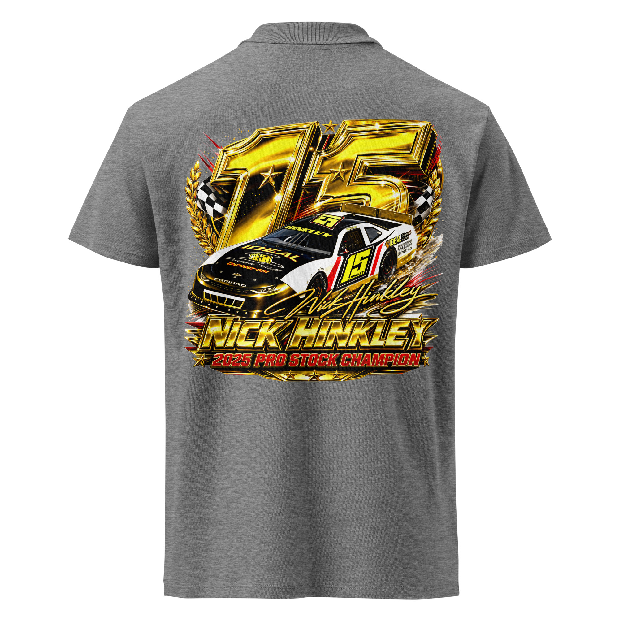Nick Hinkley 2025 Pro Stock Premium Pique Polo Shirt - Image 8
