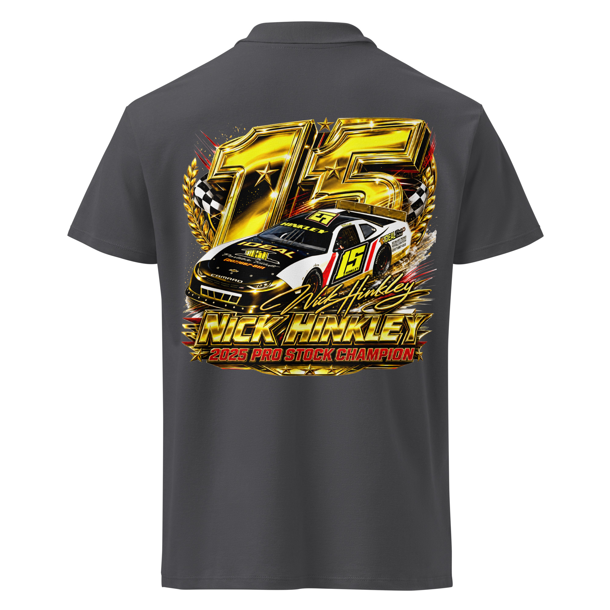 Nick Hinkley 2025 Pro Stock Premium Pique Polo Shirt - Image 6