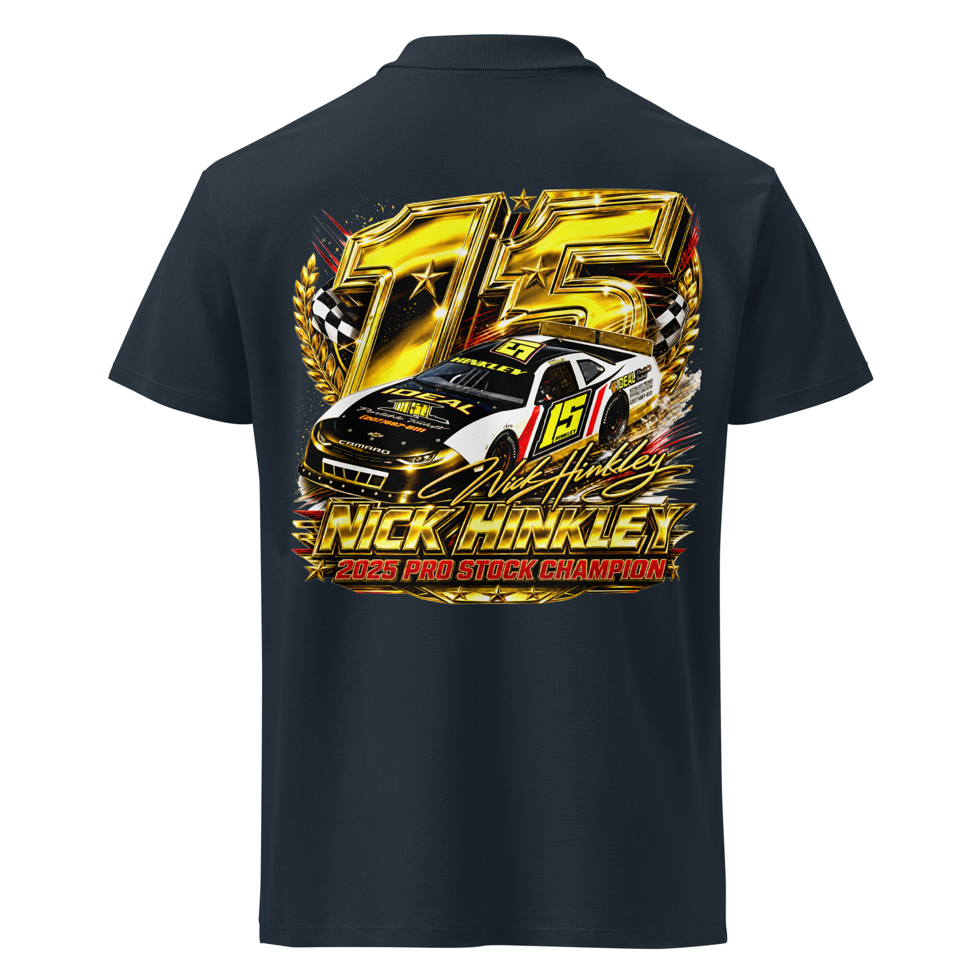 Nick Hinkley 2025 Pro Stock Premium Pique Polo Shirt