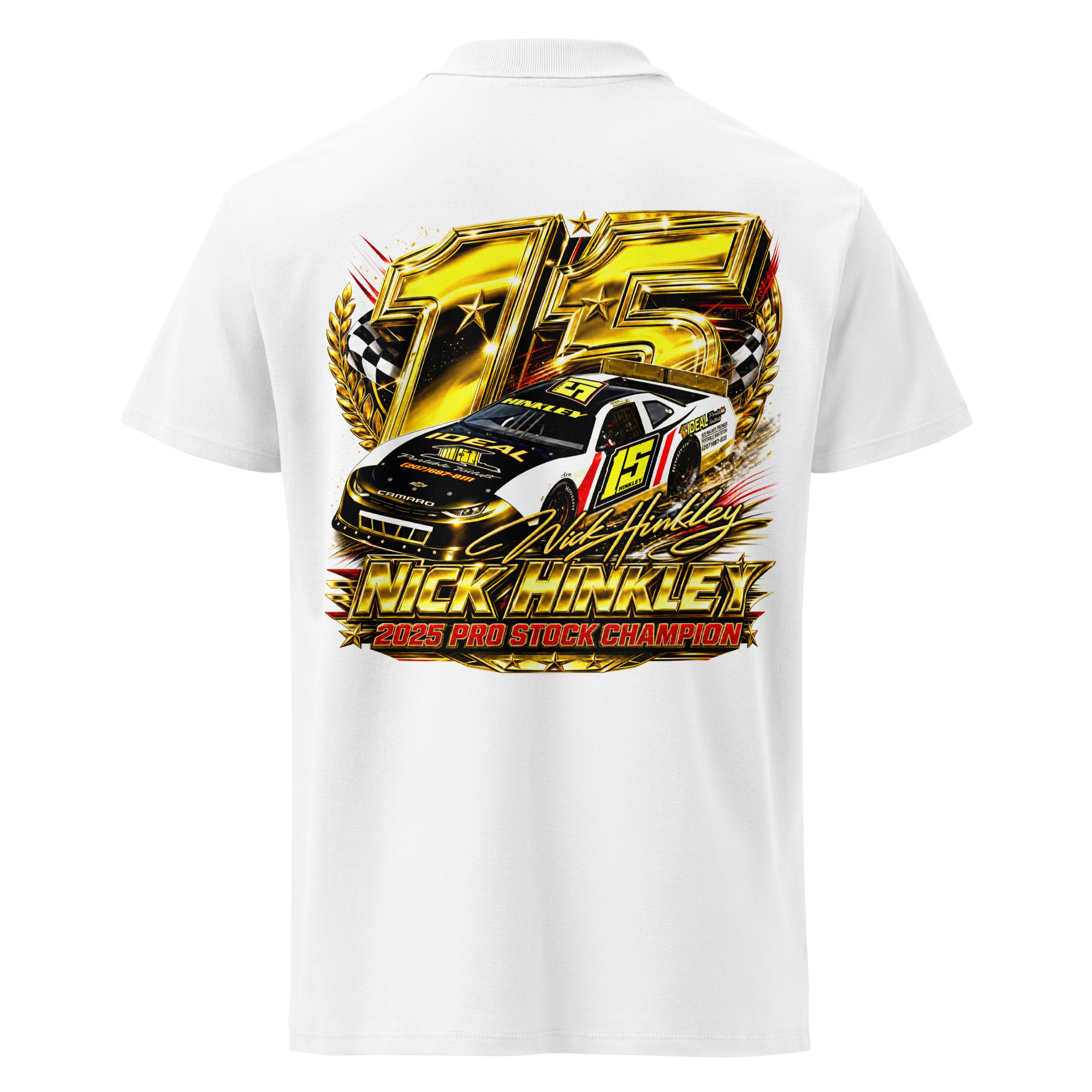 Nick Hinkley 2025 Pro Stock Premium Pique Polo Shirt - Image 12