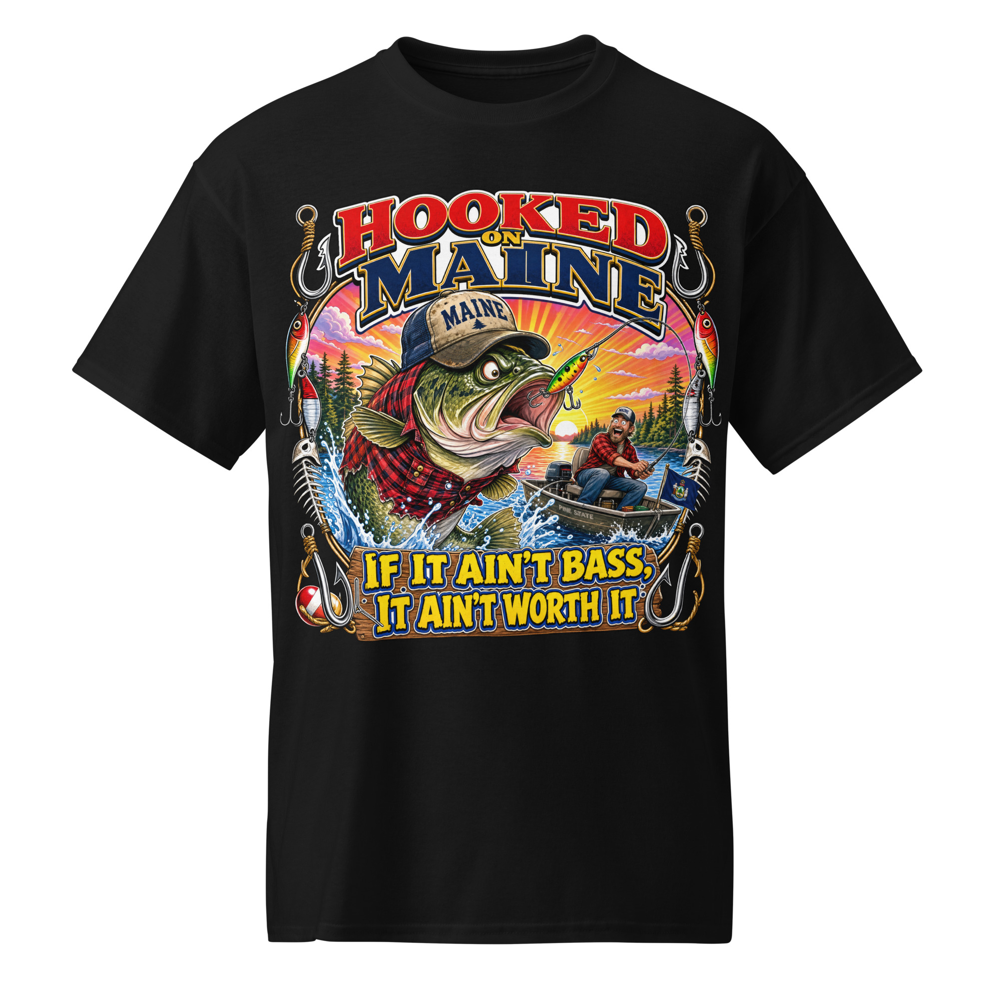 Hooked On Maine T-Shirt
