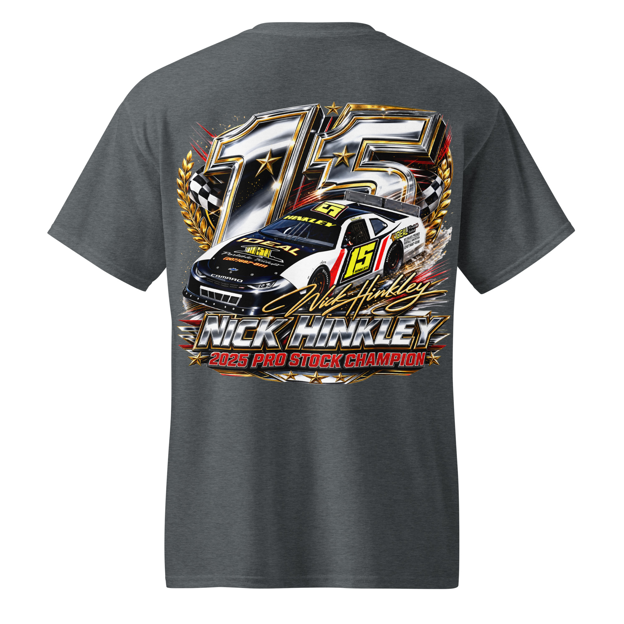 Nick Hinkley 2025 Pro Stock Championship Chrome Edition T-Shirt - Image 8