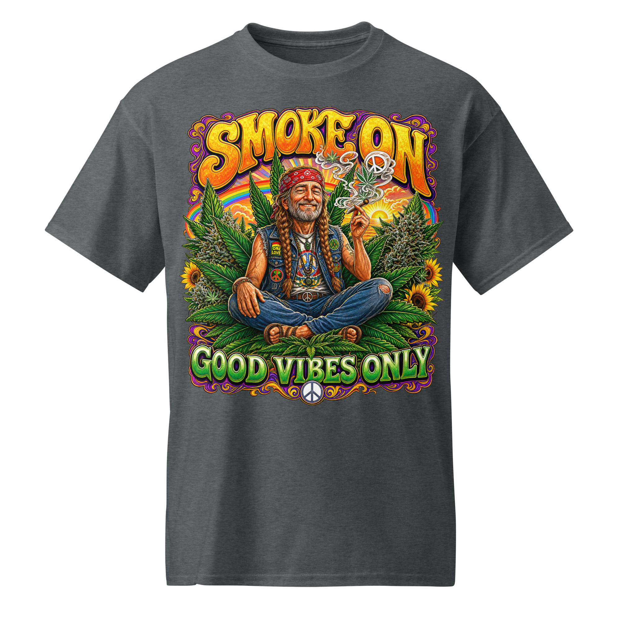 Smoke On Good Vibes Only T-Shirt - Image 5