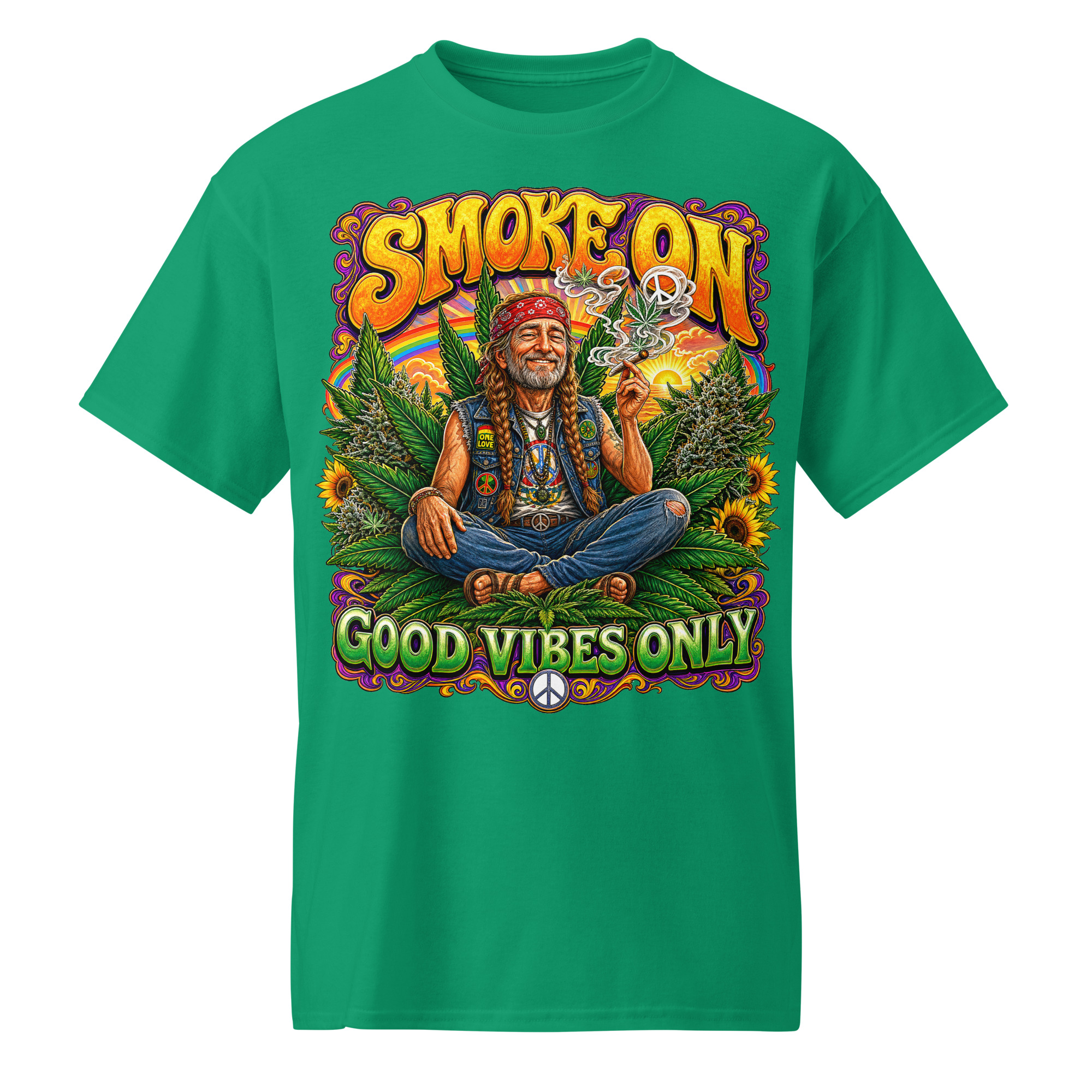 Smoke On Good Vibes Only T-Shirt - Image 7