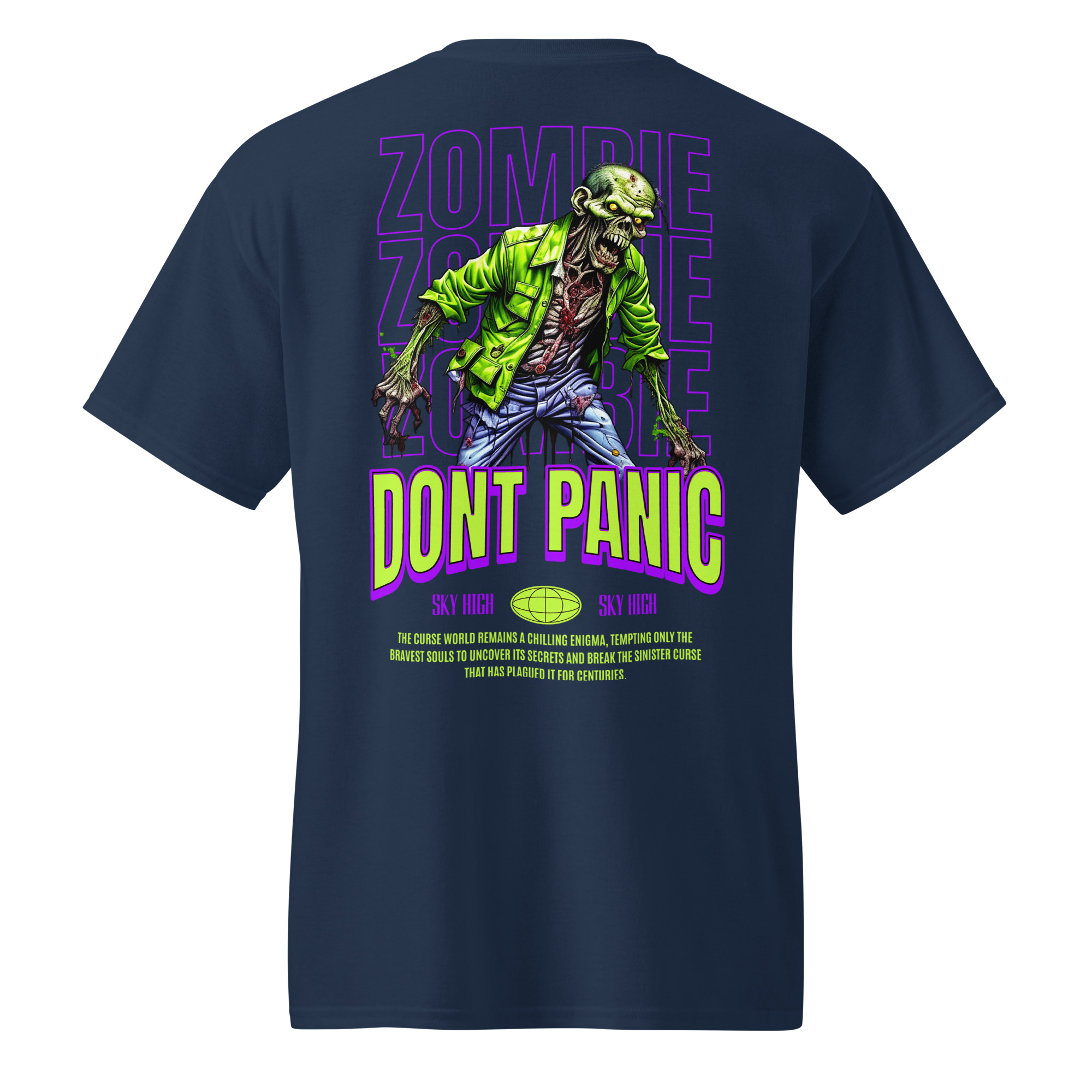 Don't Panic Zombie T-Shirt - Image 4