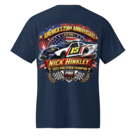 Limited Edition Nick Hinkley America Turning 250 Championship T-Shirt