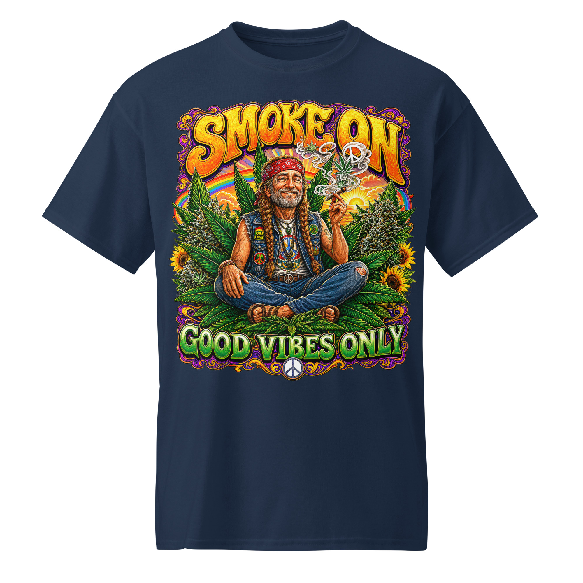 Smoke On Good Vibes Only T-Shirt - Image 3