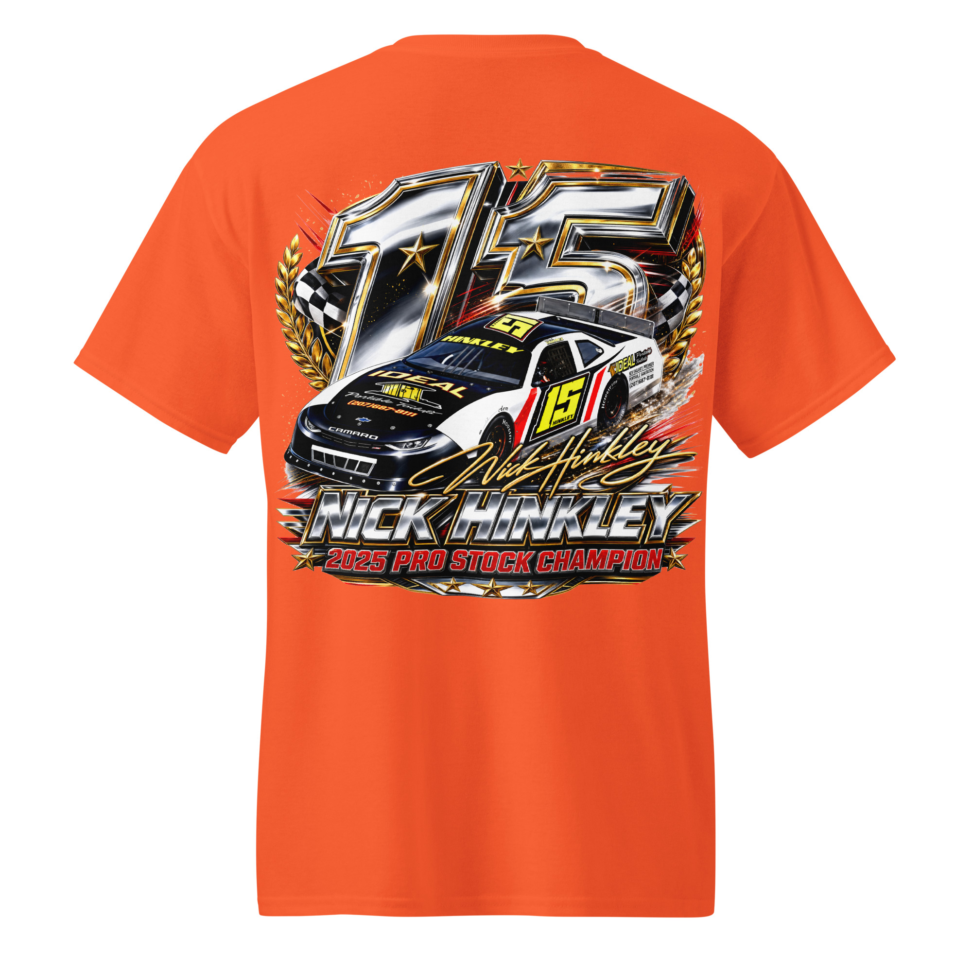 Nick Hinkley 2025 Pro Stock Championship Chrome Edition T-Shirt - Image 12