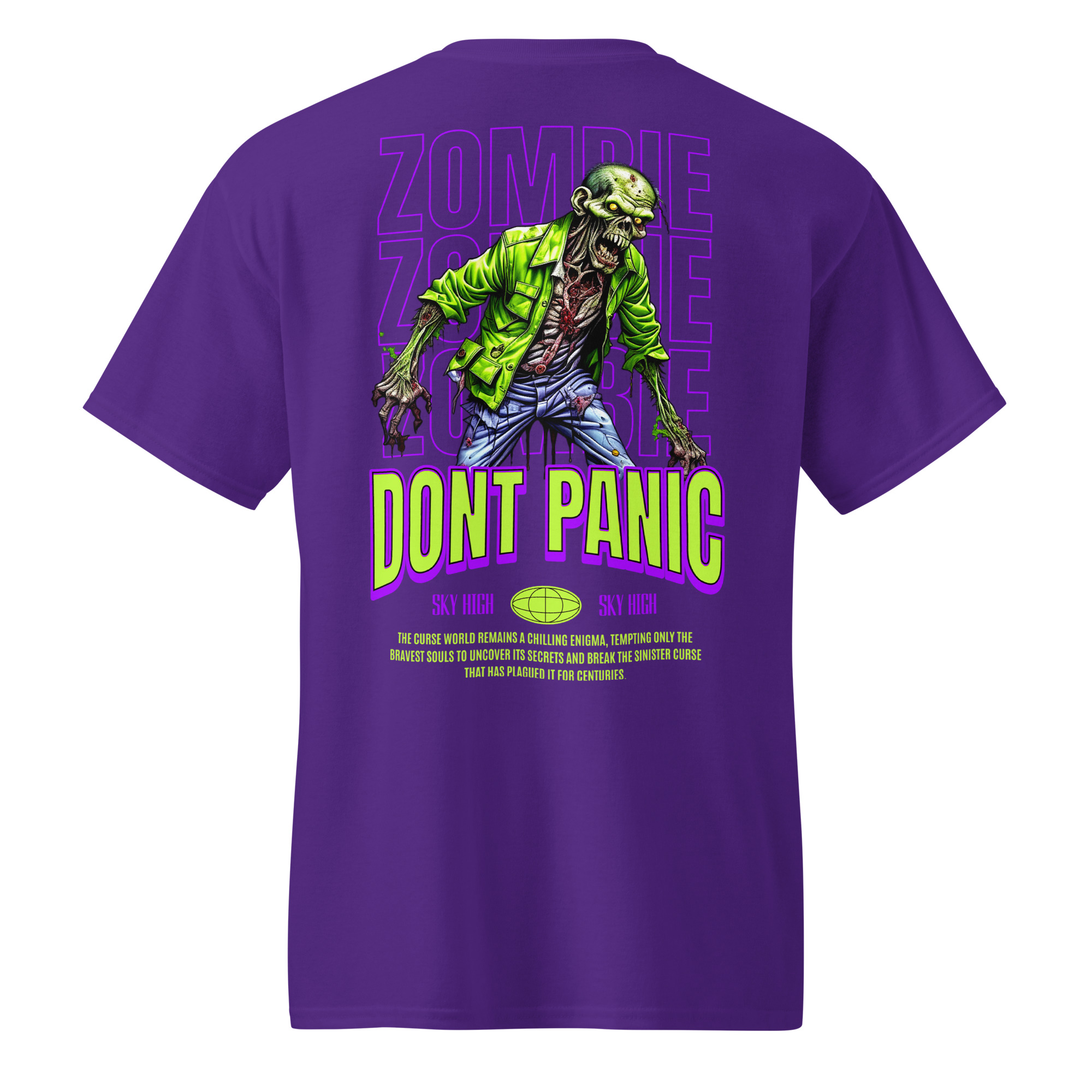 Don't Panic Zombie T-Shirt - Image 6