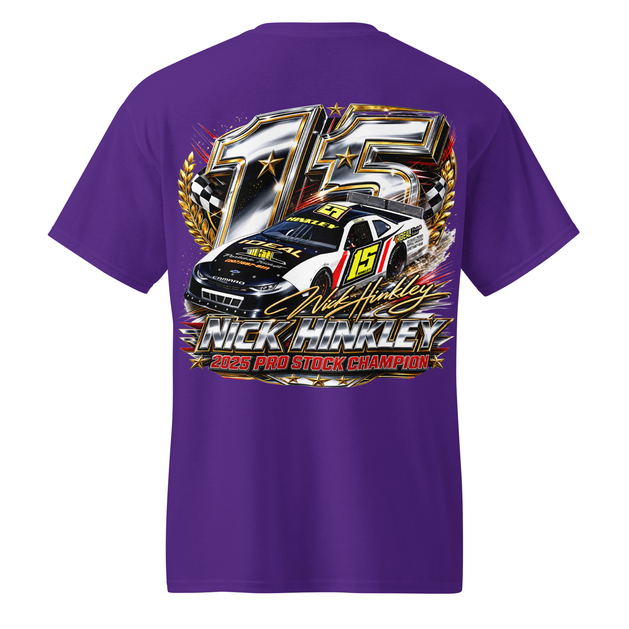 Nick Hinkley 2025 Pro Stock Championship Chrome Edition T-Shirt - Image 6