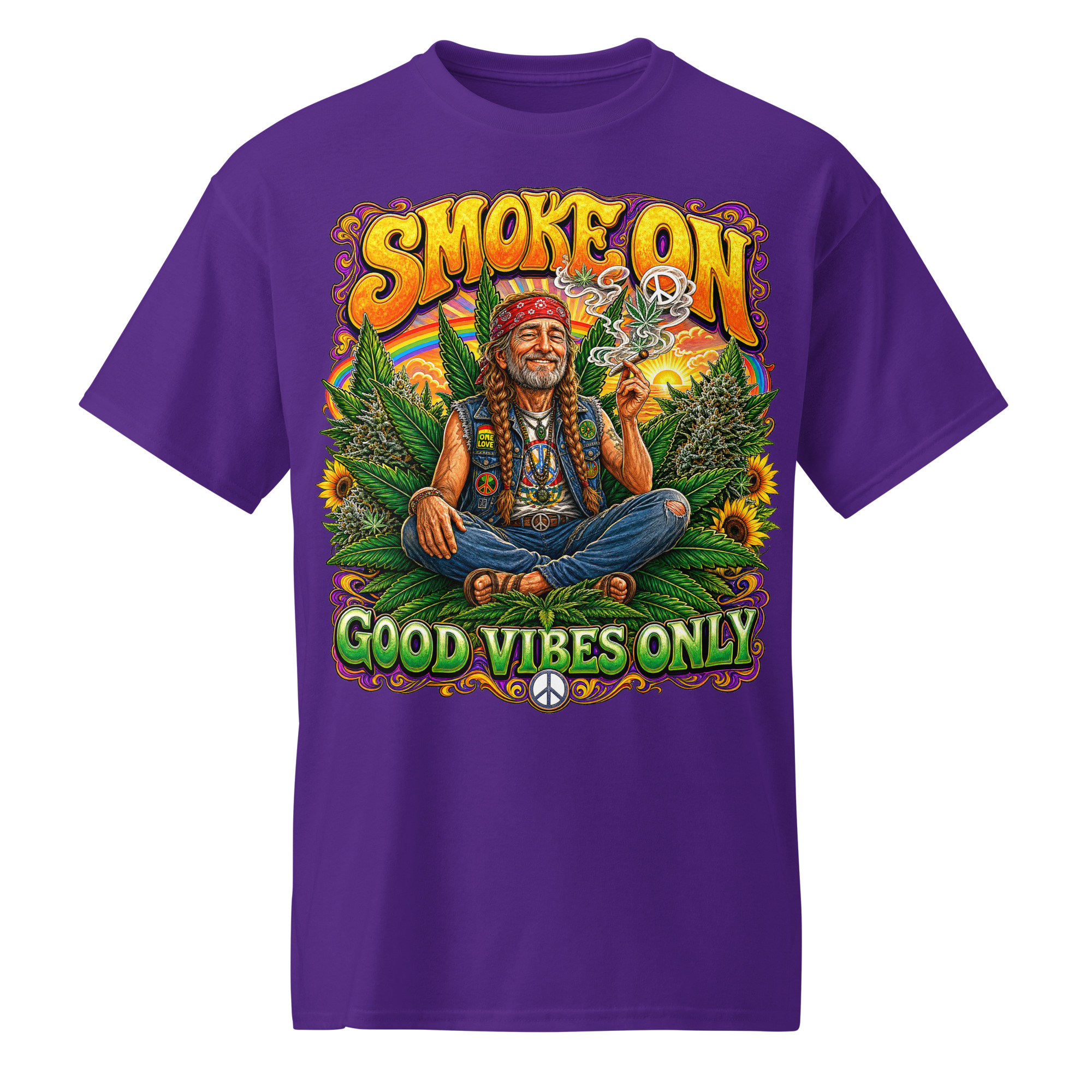Smoke On Good Vibes Only T-Shirt - Image 4