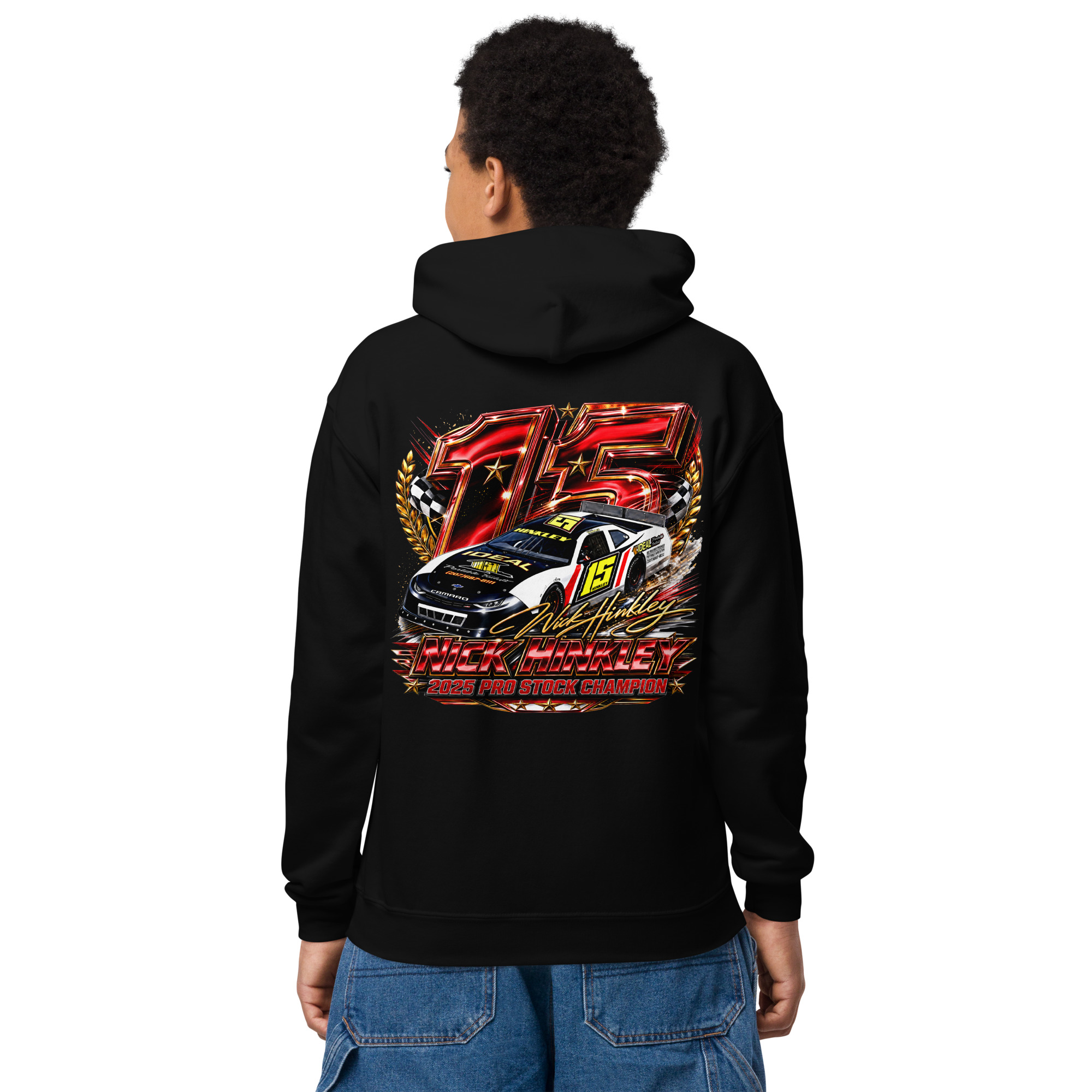 Hinkley Racing Pros Stock Champion Youth Heavy Blend Hoodie
