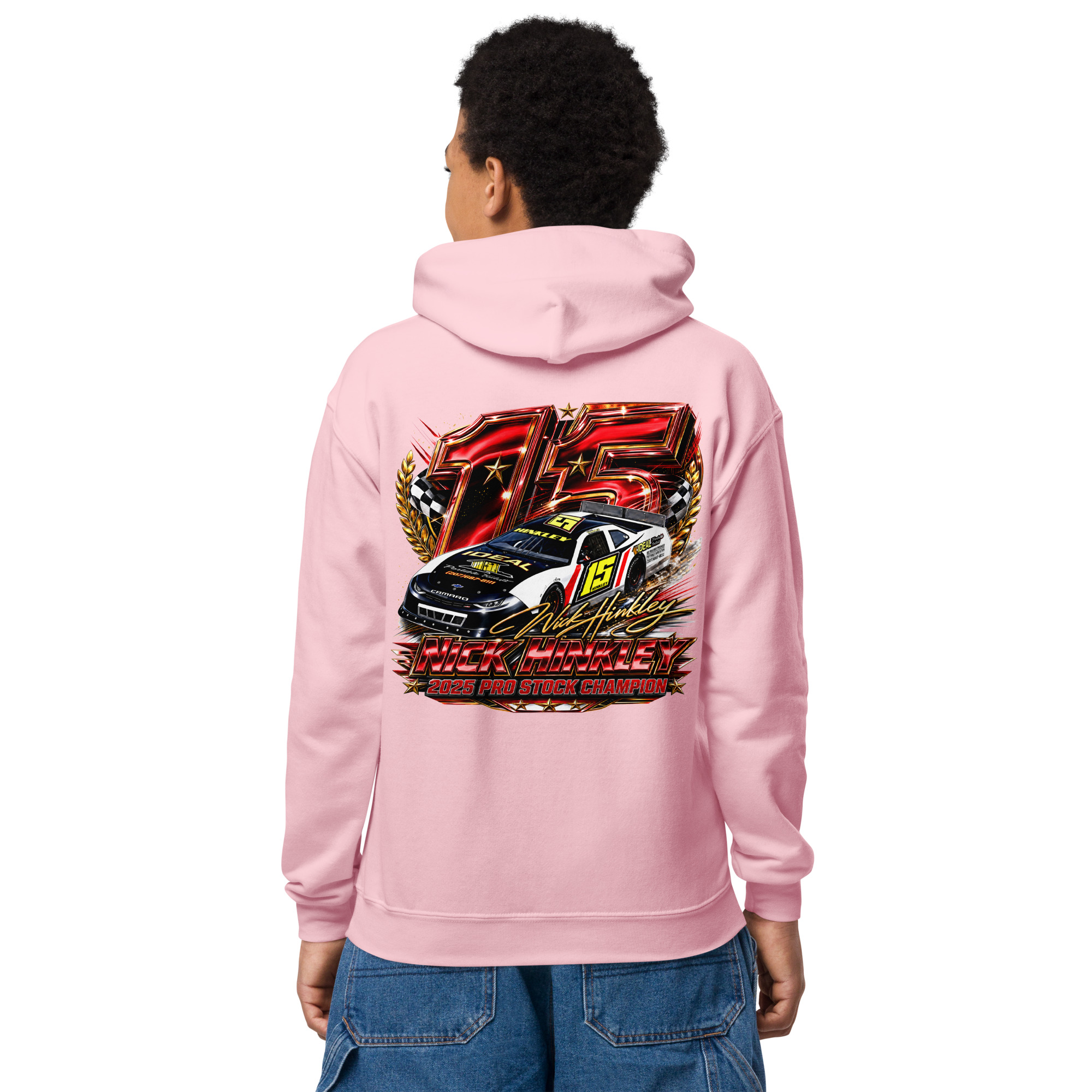 Hinkley Racing Pros Stock Champion Youth Heavy Blend Hoodie - Image 11