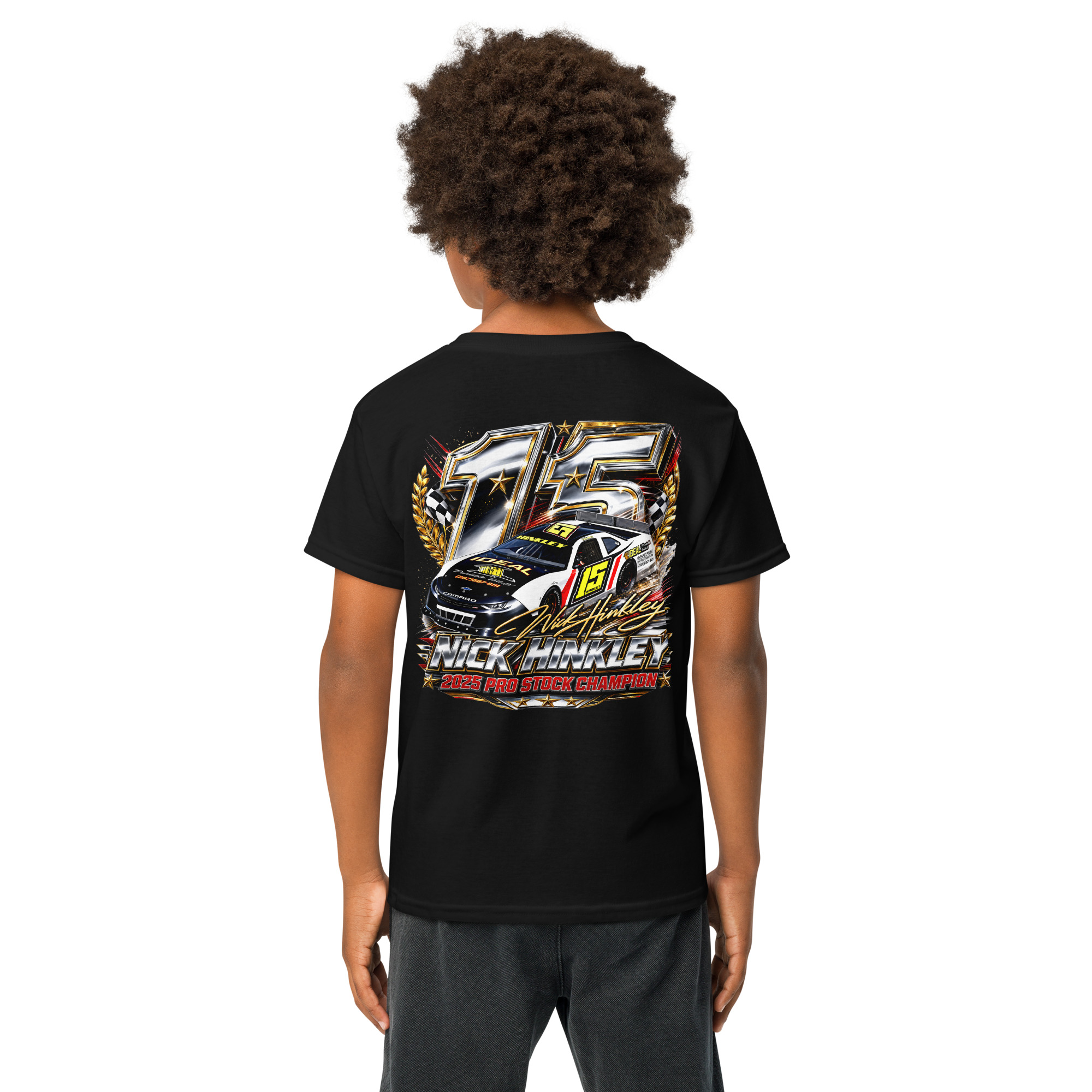 Nick Hinkley 2025 Pro Stock Championship Chrome Edition Youth T-Shirt
