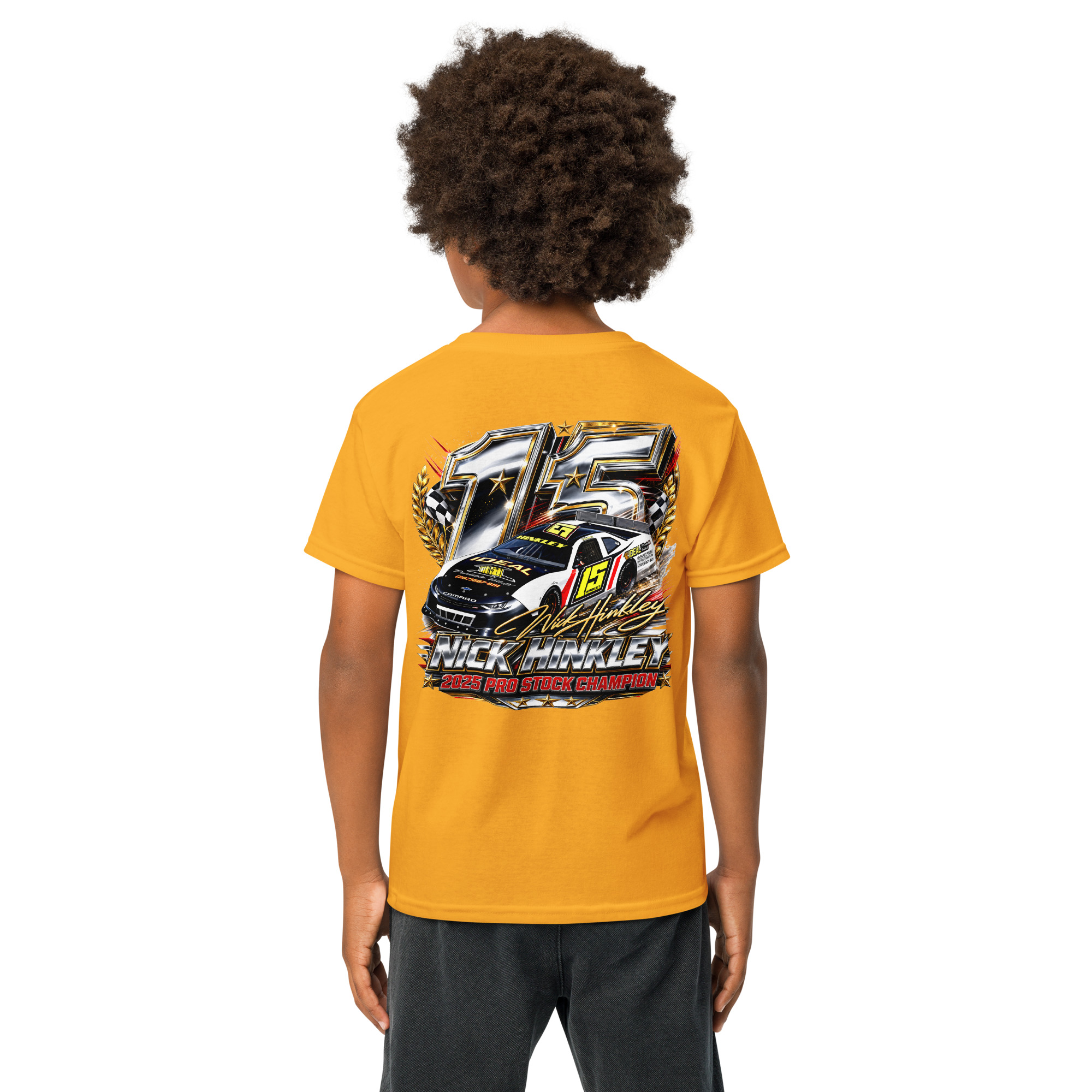 Nick Hinkley 2025 Pro Stock Championship Chrome Edition Youth T-Shirt - Image 10