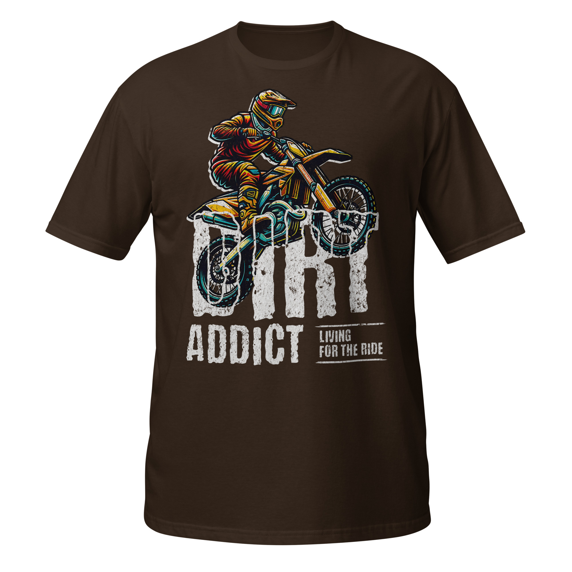 Dirt Addict Living To Ride Unisex T-Shirt - Image 3