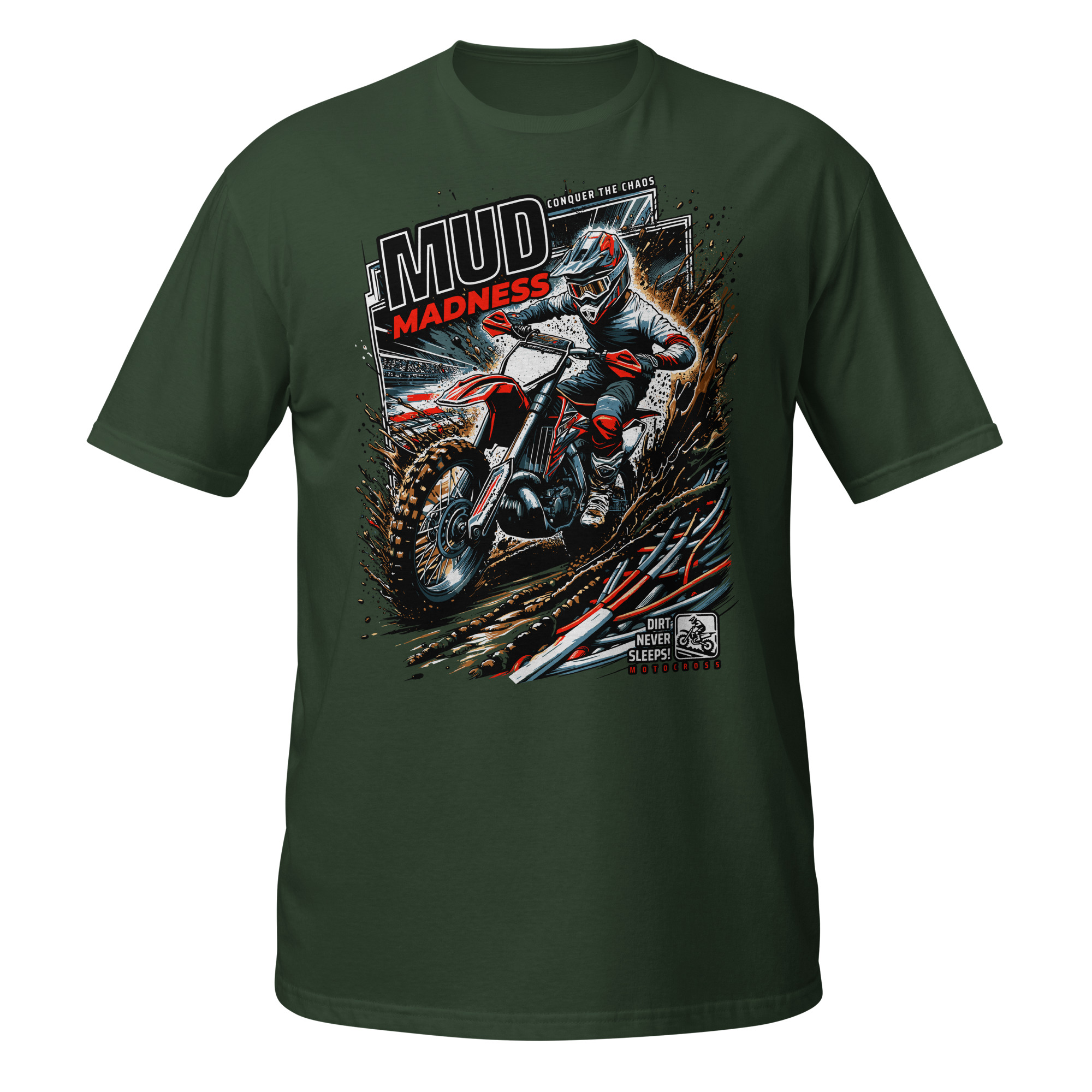 Mud Madness Motocross Unisex T-Shirt - Image 4