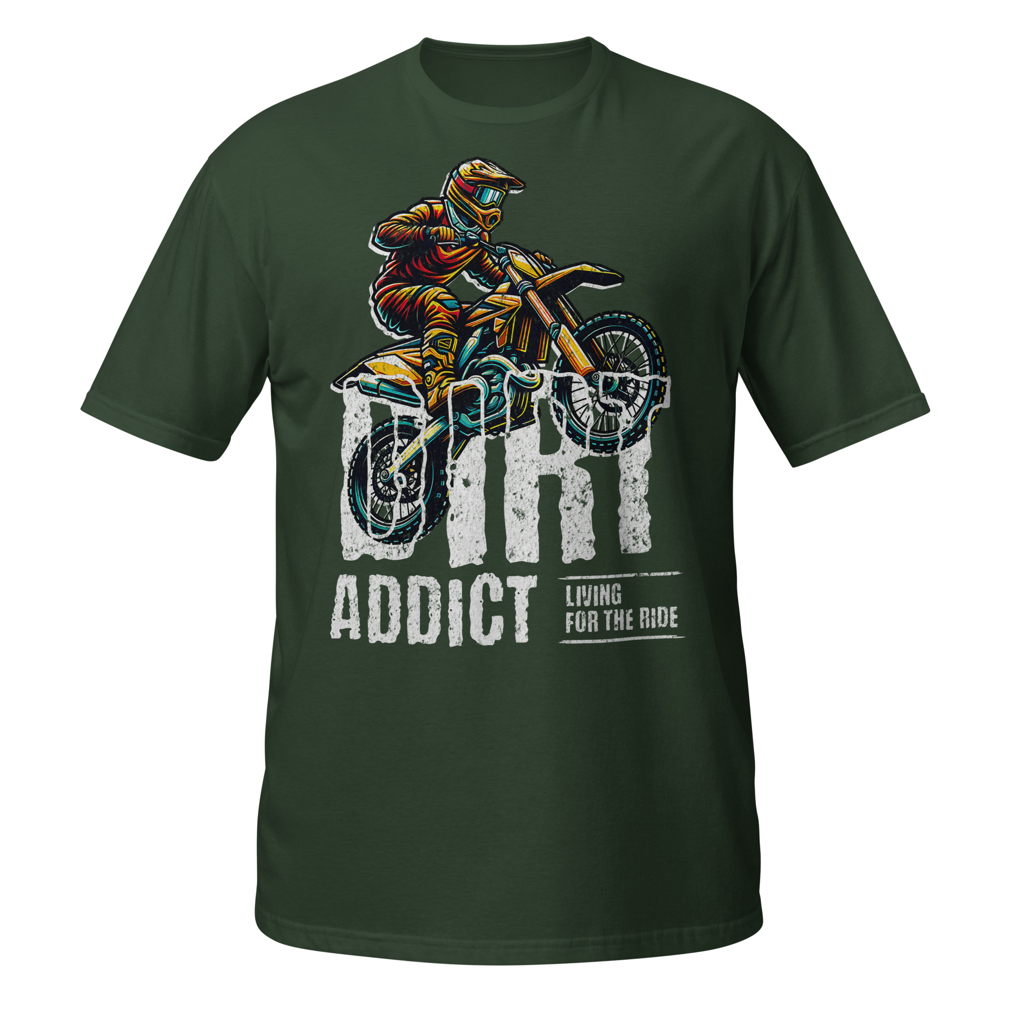 Dirt Addict Living To Ride Unisex T-Shirt - Image 5