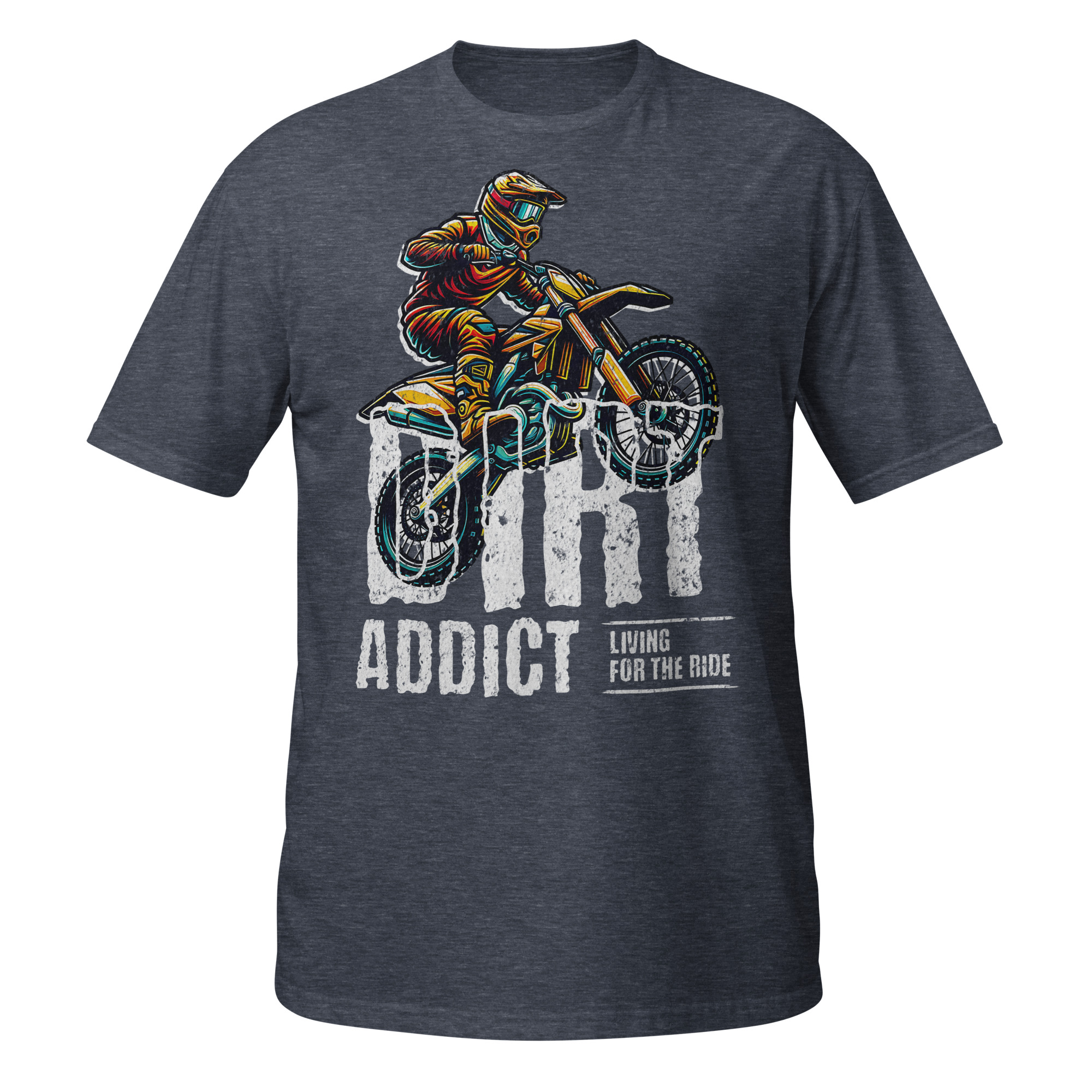 Dirt Addict Living To Ride Unisex T-Shirt - Image 6