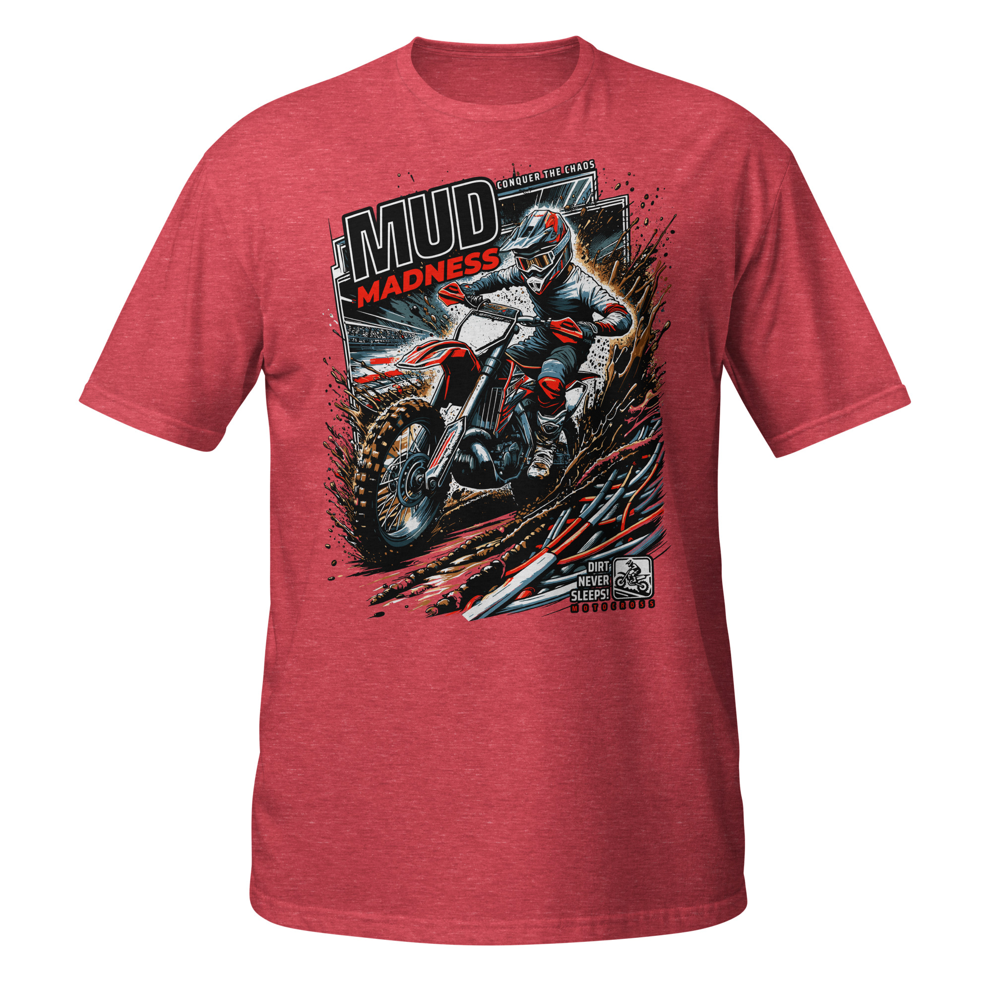 Mud Madness Motocross Unisex T-Shirt - Image 6