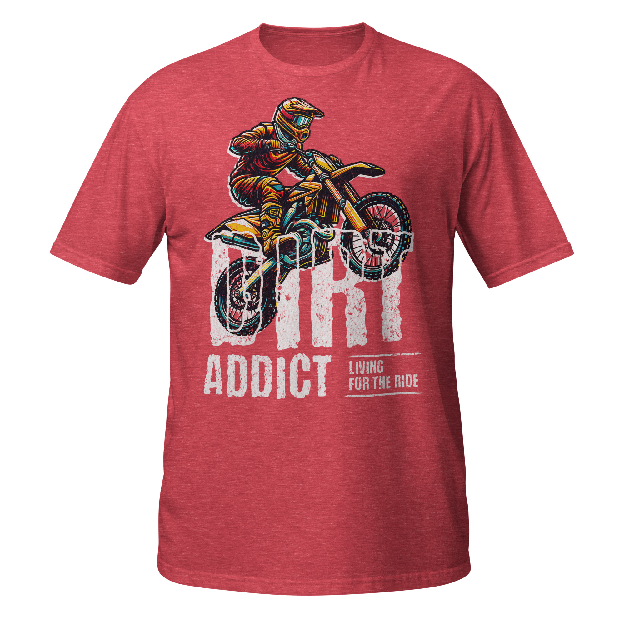 Dirt Addict Living To Ride Unisex T-Shirt - Image 8