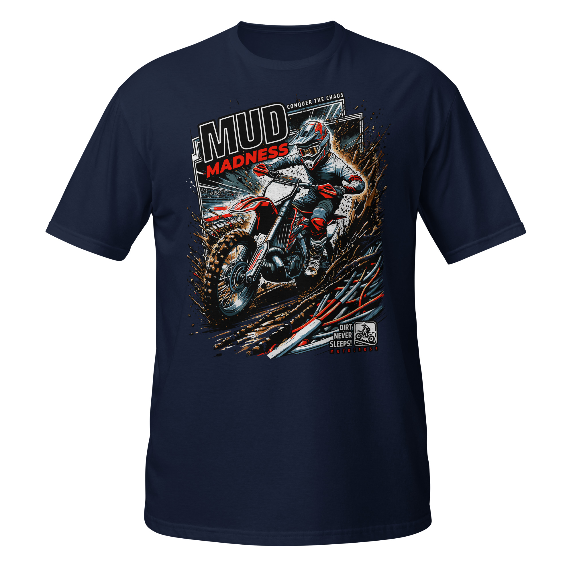 Mud Madness Motocross Unisex T-Shirt - Image 3