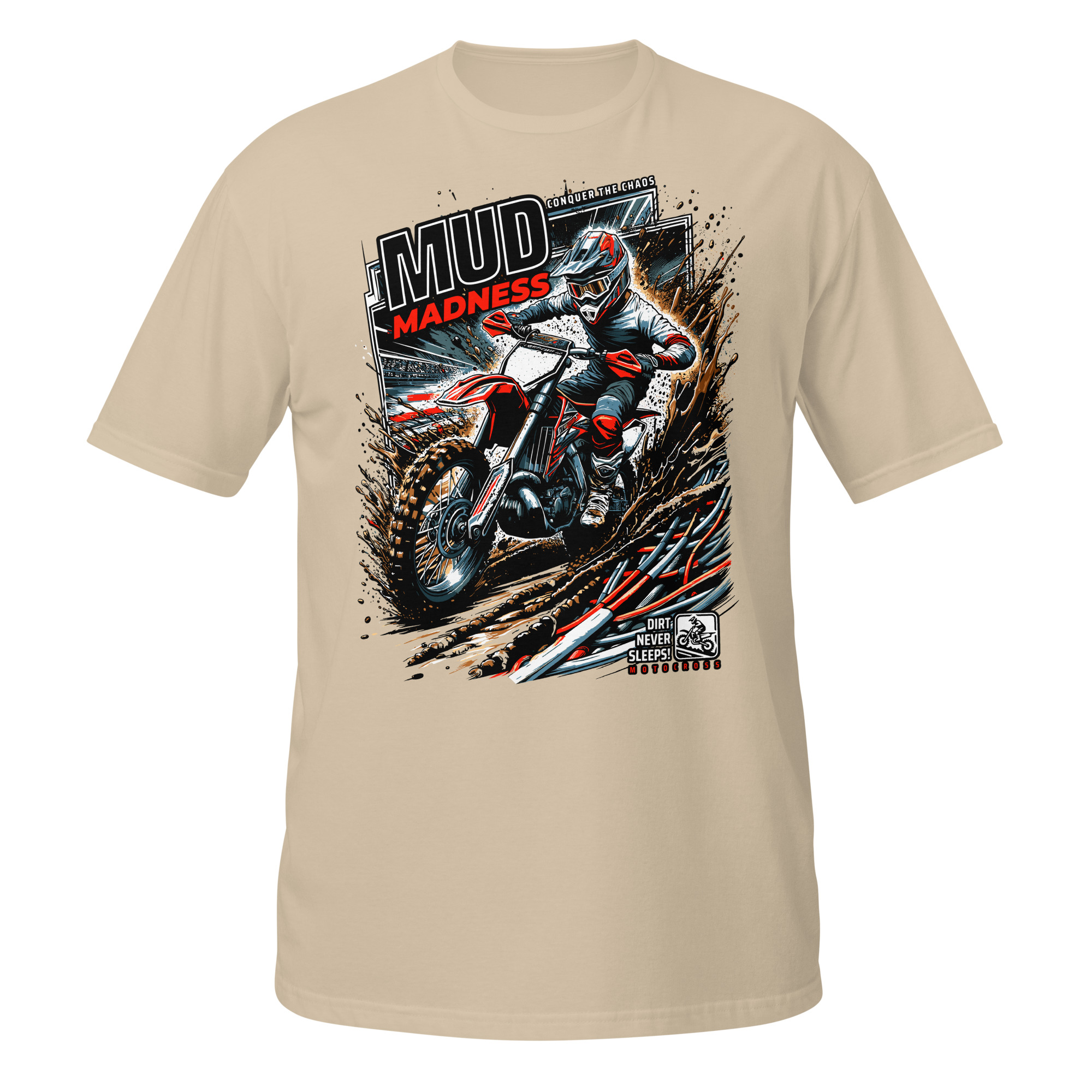 Mud Madness Motocross Unisex T-Shirt - Image 10