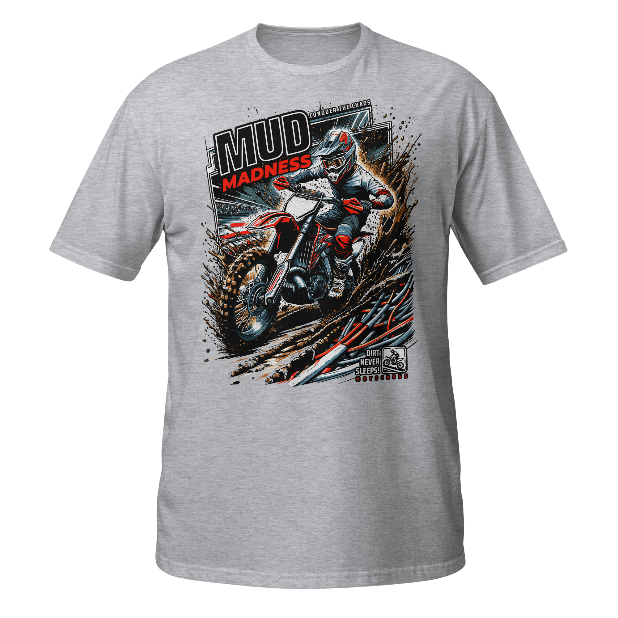 Mud Madness Motocross Unisex T-Shirt - Image 11