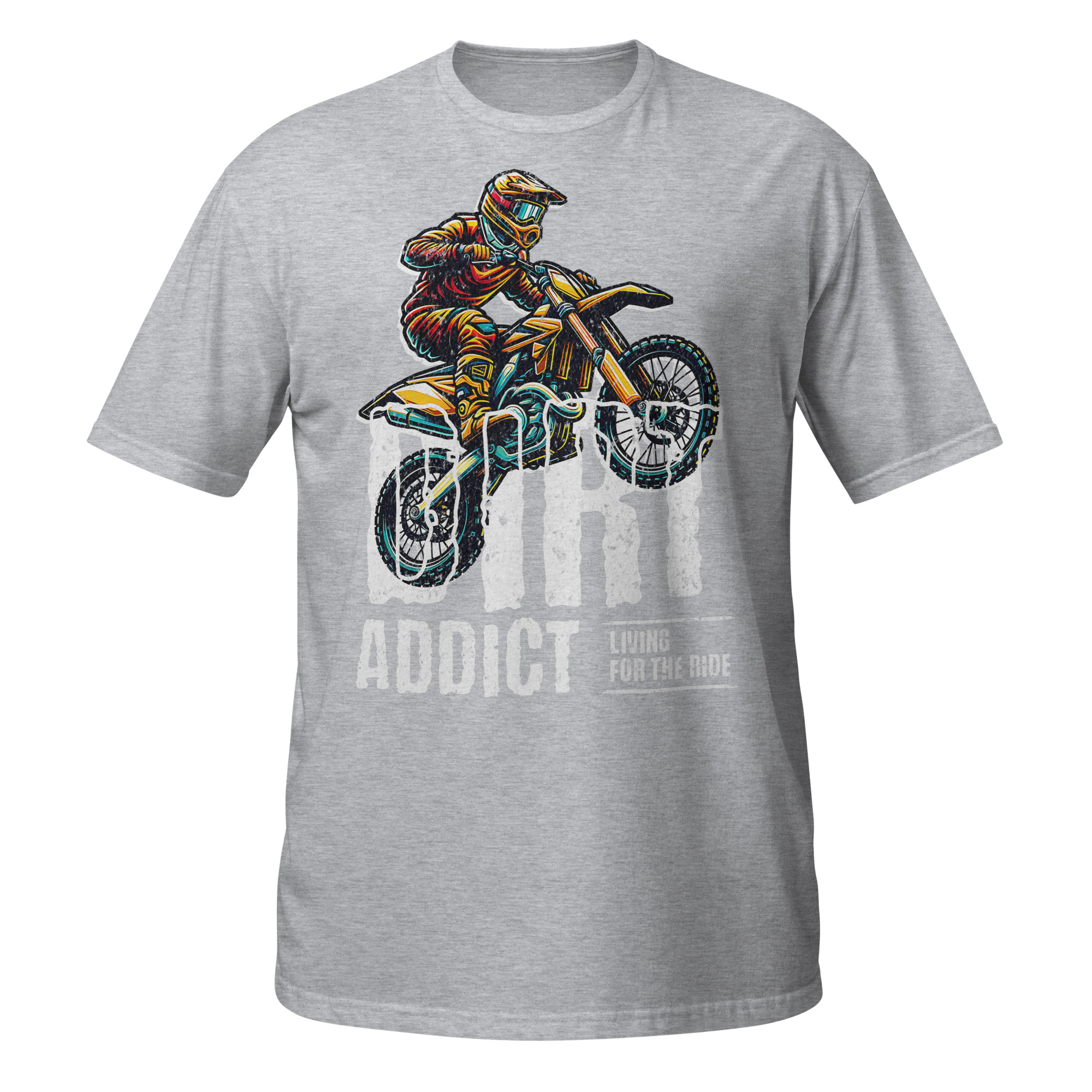 Dirt Addict Living To Ride Unisex T-Shirt - Image 12