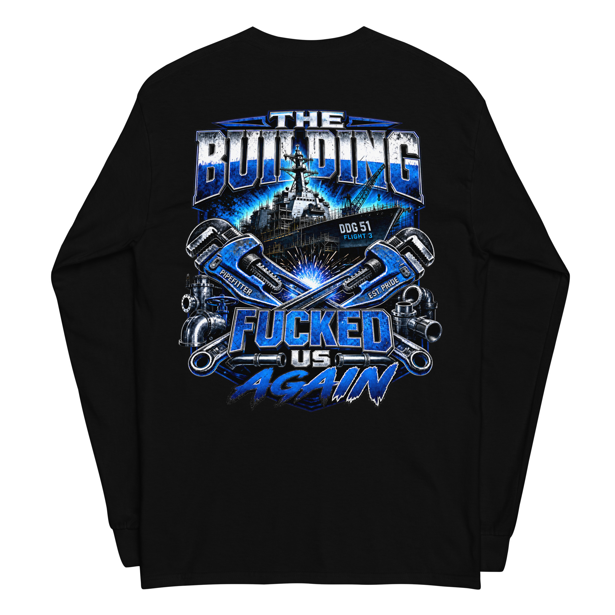 TBFU Pipefitter Long Unisex Sleeve Shirt