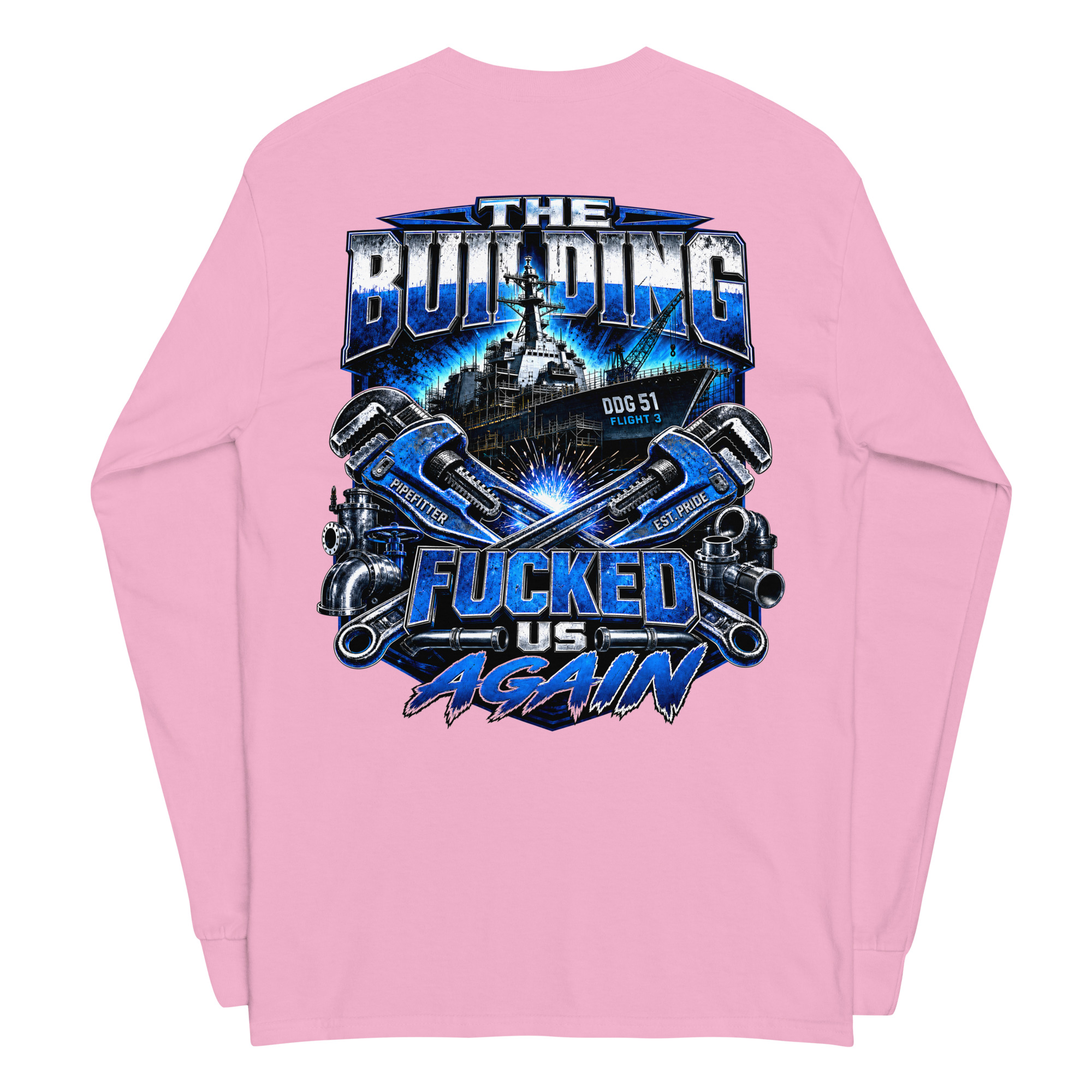 TBFU Pipefitter Long Unisex Sleeve Shirt - Image 5
